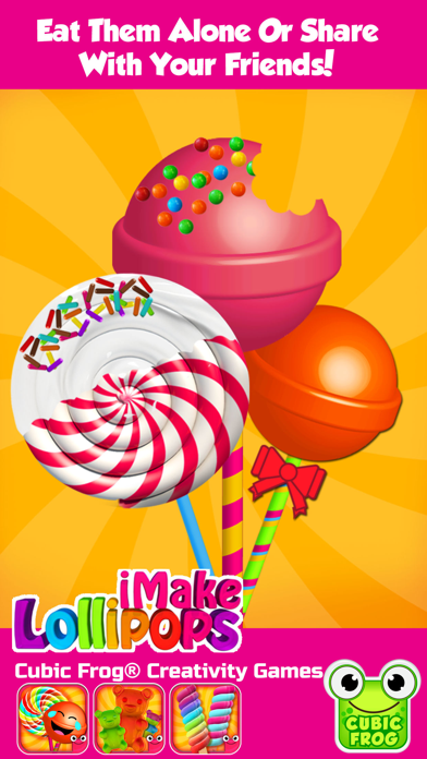 iMake Lollipops Free- Free Lollipop Maker by Cubic Frog Apps More Lollipops? screenshot 4