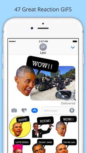 Obama GIF Stickers - Funny Emojis for iMessage(圖2)-速報App