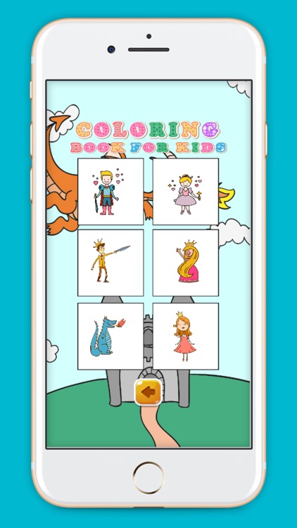 Princess & Fairy tale Coloring Book for kids screenshot-3