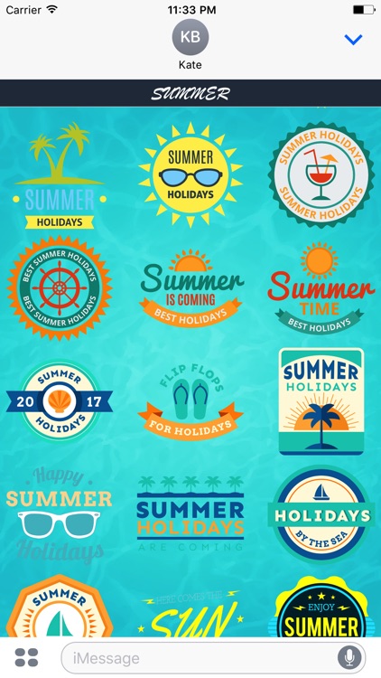 Summer - Sticker Pack for iMessage