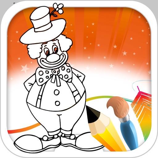 Clown Coloring Book iOS App