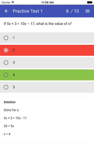 How to cancel & delete ACT Maths Practice Tests from iphone & ipad 4