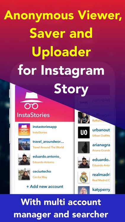 Instastories Viewer, Saver, Uploader for Instagram