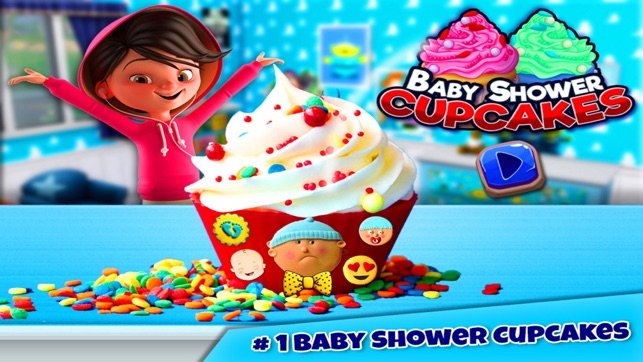 DIY Baby Shower Cupcake Chef - Bake Cupcakes(圖1)-速報App