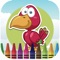 Small birds coloring book for kids games