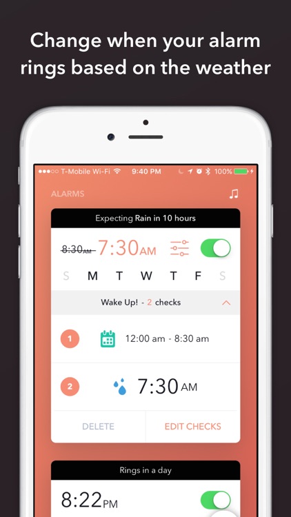 Wakelight - Alarm Clock for Weather & Meetings