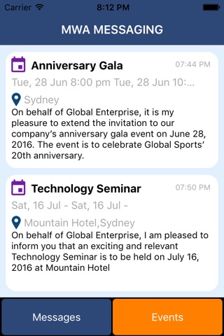 MWA Messenger screenshot 3