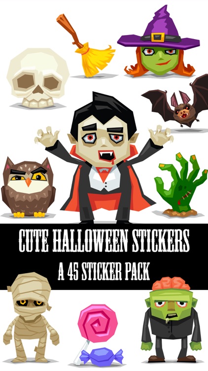 Cute and Scary Halloween Sticker Pack