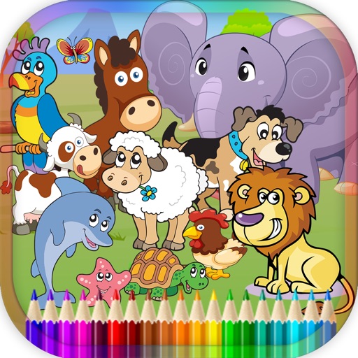 Animal Coloring Book For Children Game by Watchara Khansang