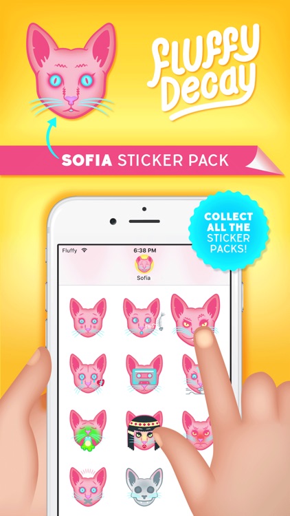 Fluffy Decay Sofia Sticker Pack