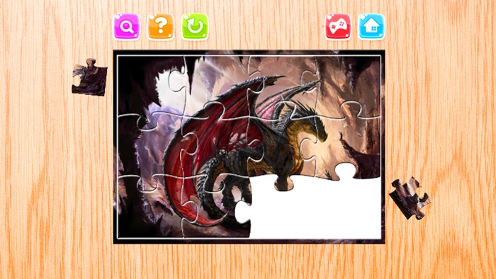 動畫片 拼圖 採集 對於 幻想