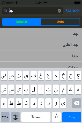 Urdu Arabic Dictionary - náhled