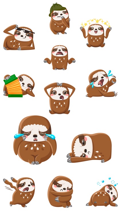 Cute Sloth - Stickers