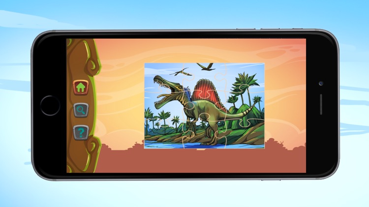 T Rex Dinosaur Jigsaw Puzzle Game for Kids screenshot-3