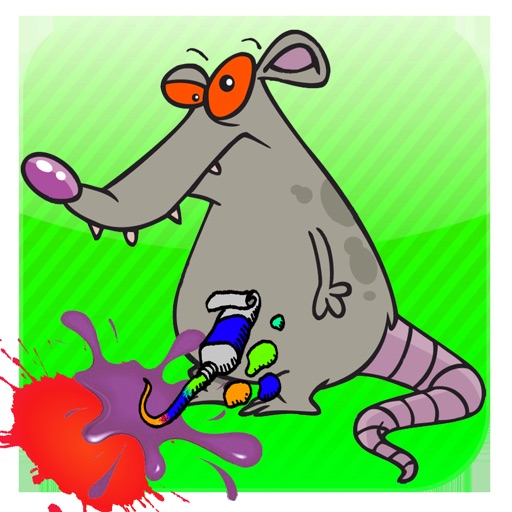 Animals Rat And Dog Coloring - Draw Paint for Kid iOS App