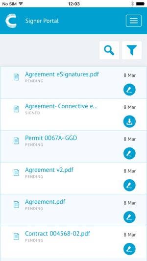 Connective eSignatures