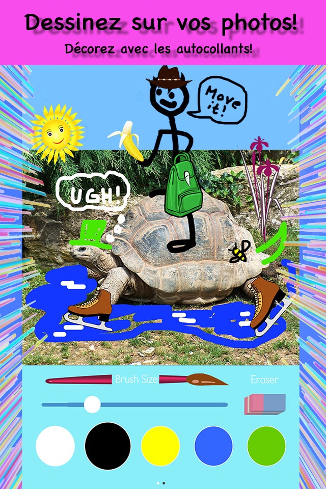Draw on pictures, funny stickers & doodles screenshot 3