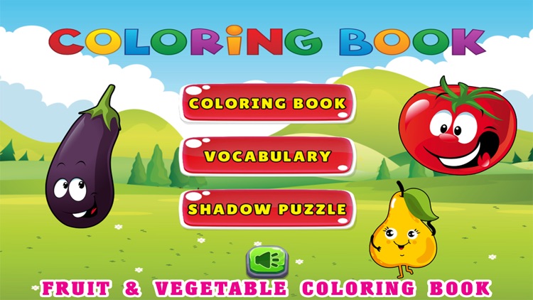 Kids Coloring Pages Tracing - Fruit Vegetable Game