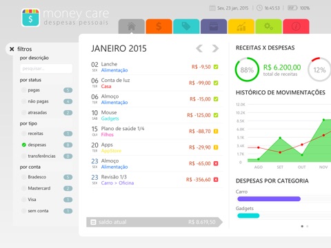 Money Care | Bills monitor screenshot 2
