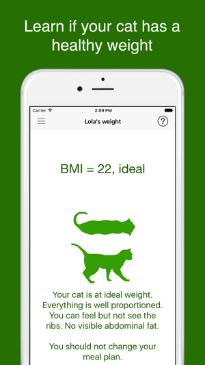 Fit Cat, the feline BMI and feeding tool(圖2)-速報App