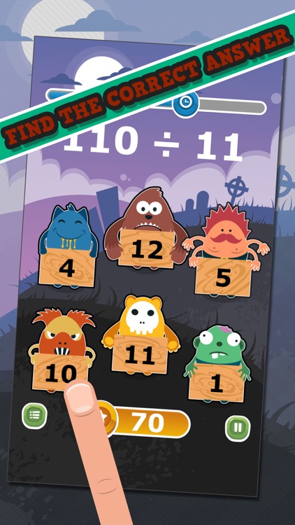 Monster Math - Dividing