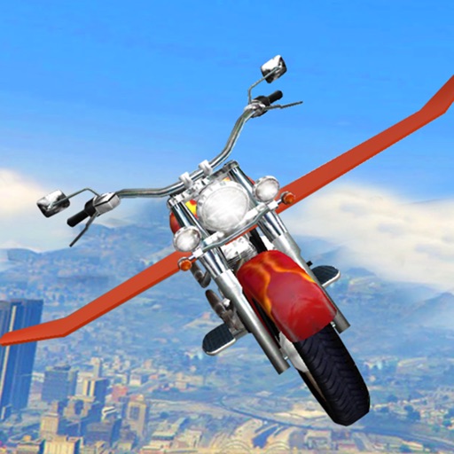 Flying Bike Simulator : New Driving Moto Rider Icon