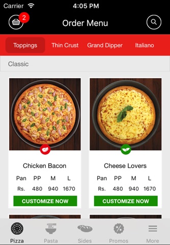 Pizza Hut Sri Lanka screenshot 2