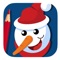 Free Snowman Coloring Book Game For Kids