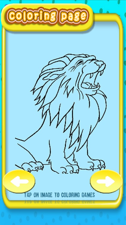 Coloring Book Lion Game For Kids Edition