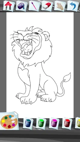 Game screenshot Lion Coloring Book App hack