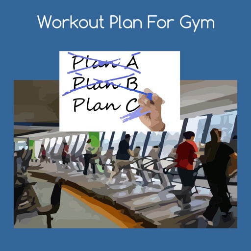 Workout plan for gym icon