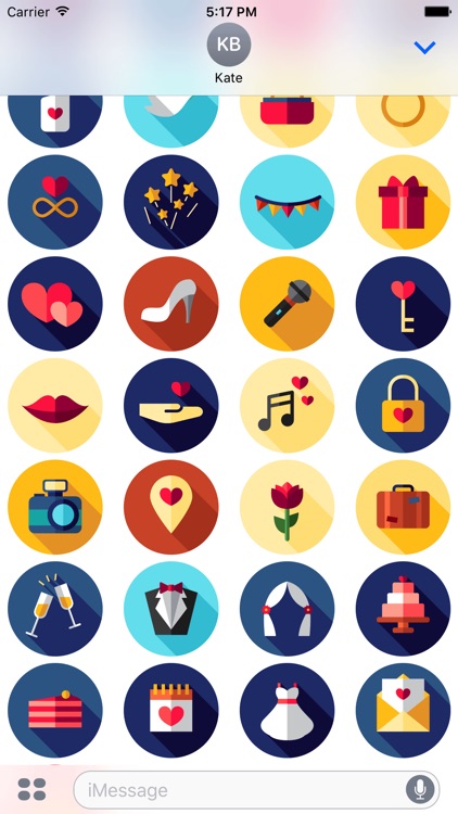 Wedding Stickers - Just Married Emoji