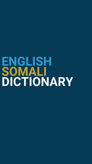 English : Somali Dictionary(圖1)-速報App