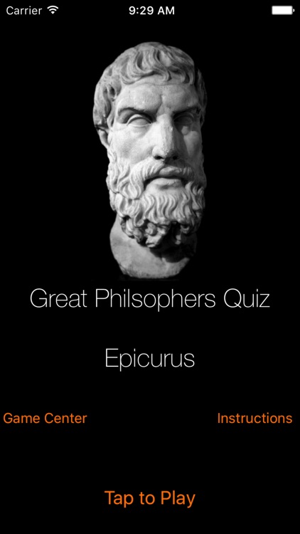 Great Philosophers Quiz - Epicurus