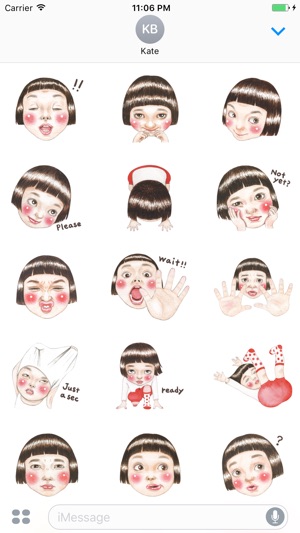 Yazmin The Lovely And Happy Girl English Stickers(圖2)-速報App