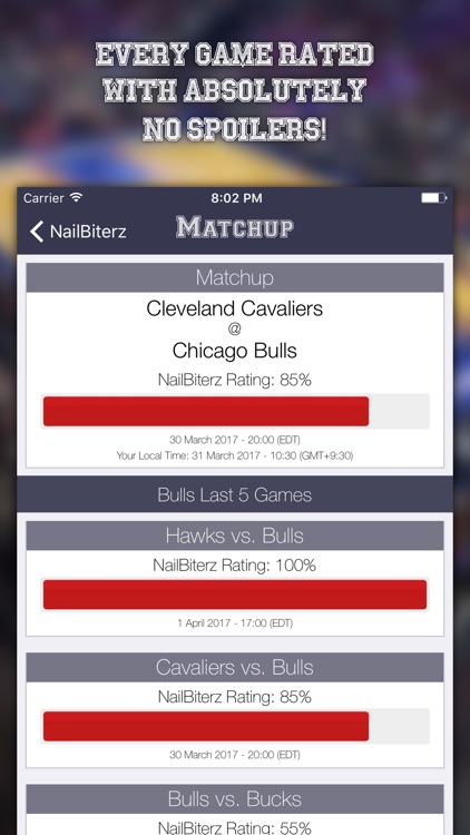 NailBiterz for NBA - Close Games. No Spoilers.