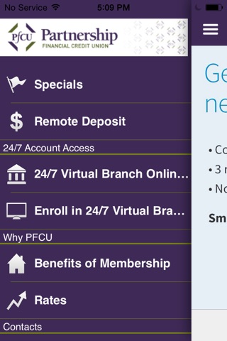 Partnership Financial CU screenshot 4