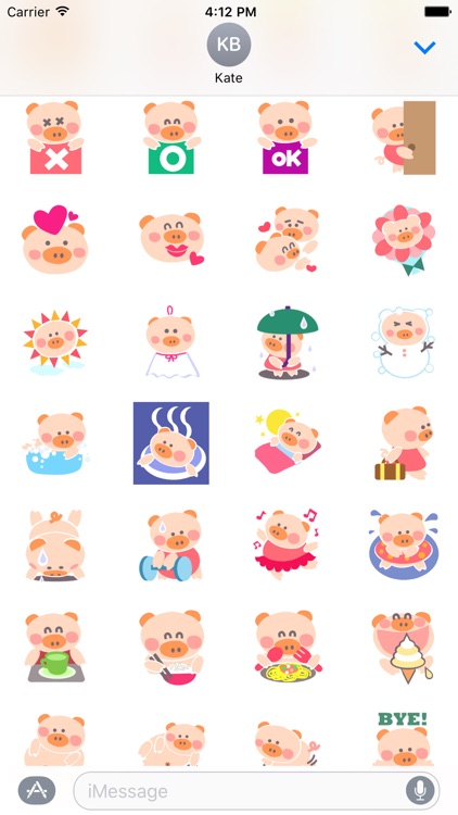 Piggy Smile Animated Stickers