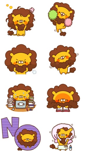 Cute Lion Stickers(圖5)-速報App