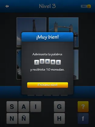 屏幕截图 2 ¡Adivina la palabra! ~ Quiz con 4 fotos 1 palabra iphone