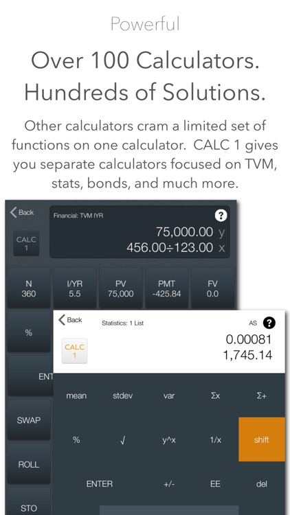 CALC 1 - 10bii +100 Calculators for Finance & More