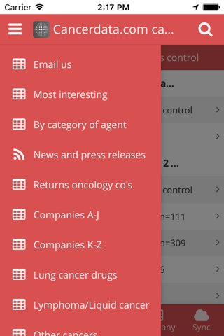 cancerdata - new cancer drugs screenshot 3