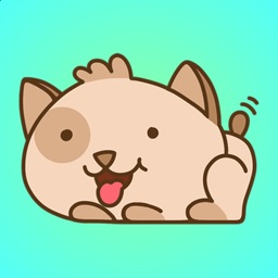 Happy and Cute Puppy Stickers