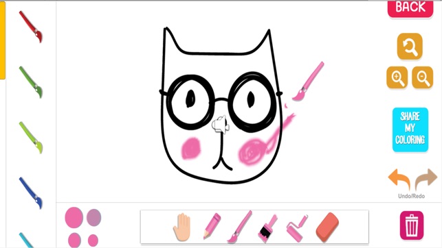 Cute Cat Kitten Kids Girl Coloring Book Pages(圖1)-速報App