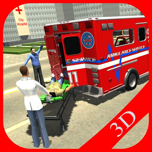 Ambulance Simulator- Rescue Drive In City Icon