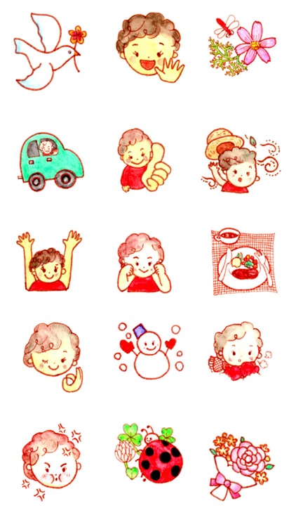 Cheerful Baby Boy - New Stickers Pack!!!