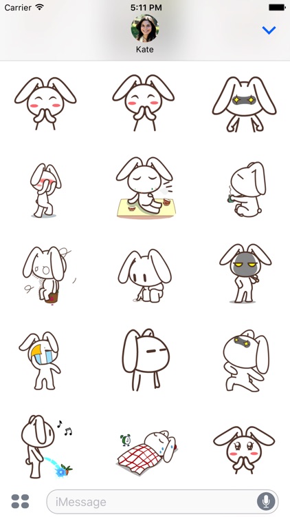 Adorable Rabbit Animated Emoji Stickers screenshot-3