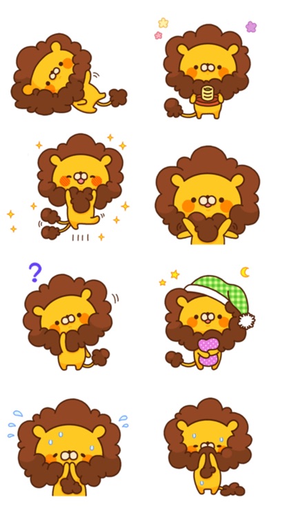 Cute Lion Stickers