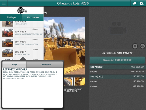 Lyon Mexico Bidding App screenshot 3