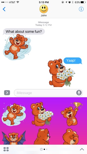 Super Red Bear Stickers(圖2)-速報App